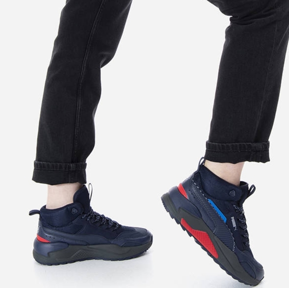 PUMA X-Ray 2 Square Mid Winter Unisex High Top Chunky Sole Sneakers sz 41 - Picture 4 of 12